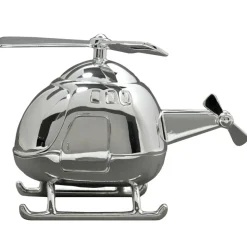 Daniel Crégut Tirelire Hélicoptère personnalisable (métal argenté)