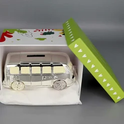 Daniel Crégut Tirelire Mini Van personnalisable (métal argenté)