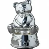 Daniel Crégut Tirelire musicale Ours personnalisable (métal argenté)