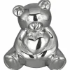 Daniel Crégut Tirelire ourson (métal argenté)