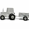 Sale Tirelire Tracteur personnalisable (métal argenté) Tirelire