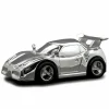 New Tirelire Voiture de course personnalisable (métal argenté) Tirelire
