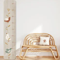 Toise en bois Branche Oiseau Lili Rose Toise