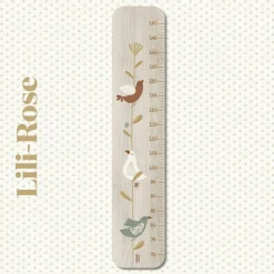 Charlie et Suzie Toise en bois Branche Oiseau Lili Rose personnalisable