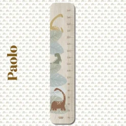 Online Toise en bois Dino Grande Feuilles personnalisable Toise