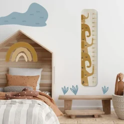 Charlie et Suzie Toise en bois Isidore éléphant caramel personnalisable