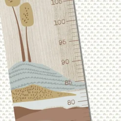 Charlie et Suzie Toise en bois Paysage Dino personnalisable