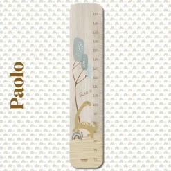 Charlie et Suzie Toise en bois XXL Scennette Dino personnalisable