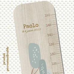 Charlie et Suzie Toise en bois XXL Scennette Dino personnalisable