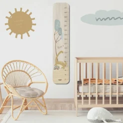 Charlie et Suzie Toise en bois XXL Scennette Dino personnalisable