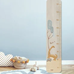 Charlie et Suzie Toise en bois XXL Scennette Dino