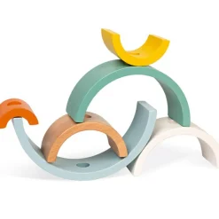 Janod Tortue arc-en-ciel empilable à rouler Sweet Cocoon