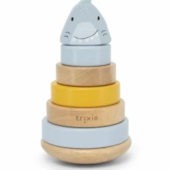 Best Tour à empiler en bois Mr. Shark Jouet À Empiler