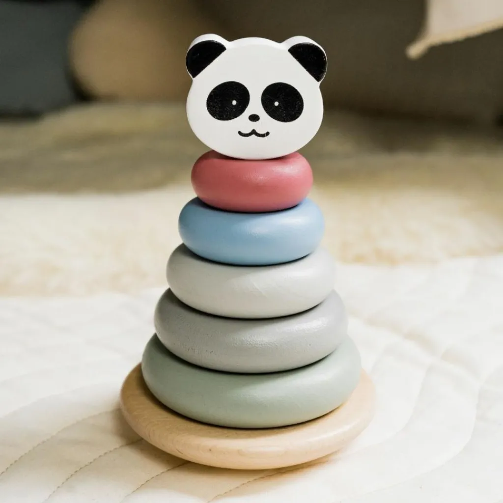 Kindsgut Tour à empiler en bois Panda