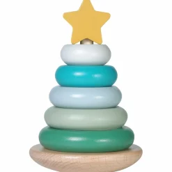 New Tour à empiler en bois Sapin Jouet À Empiler