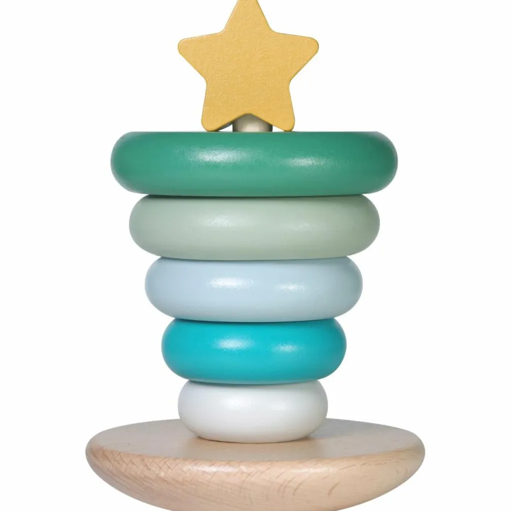 New Tour à empiler en bois Sapin Jouet À Empiler