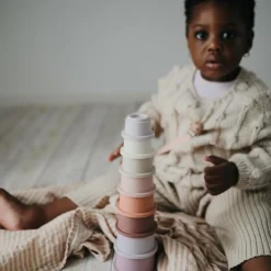 Mushie Tour à empiler Petal