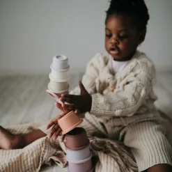 Mushie Tour à empiler Petal