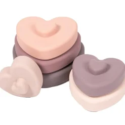 Bo Jungle Tour coeurs à empiler en silicone