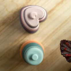 Bo Jungle Tour coeurs à empiler en silicone