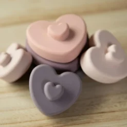 Bo Jungle Tour coeurs à empiler en silicone