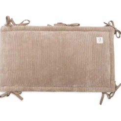 Jollein Tour de lit Cloudy Rib Milky Coffee (pour lits 60 x 120 ou 70 x 140 cm)
