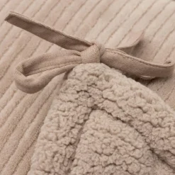 Jollein Tour de lit Cloudy Rib Milky Coffee (pour lits 60 x 120 ou 70 x 140 cm)