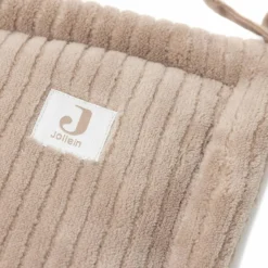 Jollein Tour de lit Cloudy Rib Milky Coffee (pour lits 60 x 120 ou 70 x 140 cm)