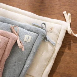 Jollein Tour de lit Cosy Knit Ivory (pour lits 60 x 120 ou 70 x 140 cm)