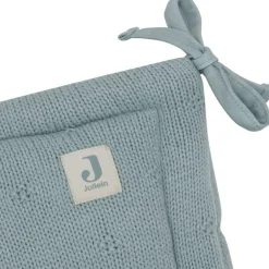 Jollein Tour de lit Cosy Knit Sea Green (pour lits 60 x 120 ou 70 x 140 cm)