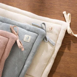 Jollein Tour de lit Cosy Knit Sea Green (pour lits 60 x 120 ou 70 x 140 cm)