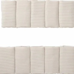 Online Tour de lit modulable et respirant gaze beige rayé galet Tour De Lit