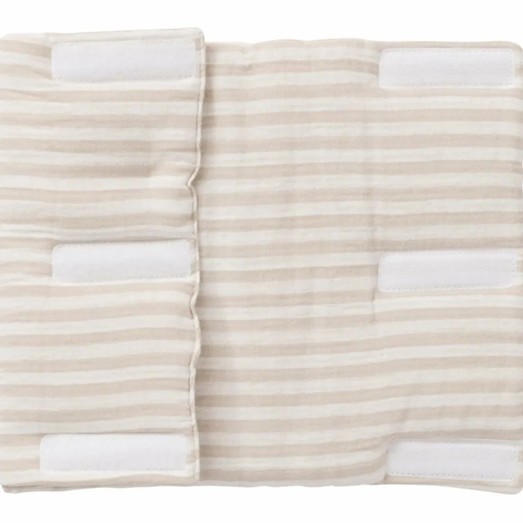 Online Tour de lit modulable et respirant gaze beige rayé galet Tour De Lit