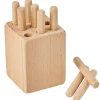 Clearance Tourillon - Jeu en bois pour développer la motricité fine Jouet À Encastrer