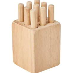 Clearance Tourillon - Jeu en bois pour développer la motricité fine Jouet À Encastrer