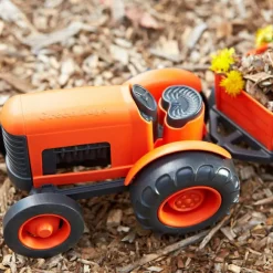 Clearance Tracteur orange et gris Petites Voitures, Véhicules Et Circuits