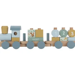 Outlet Train à blocs en bois FSC Forest Friends Jeu De Construction