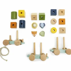 Trixie Train animaux en bois