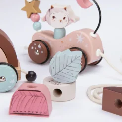 Moulin Roty Train d'activités à tirer Après la pluie