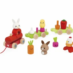 Janod Train d'activités à tirer Ferme