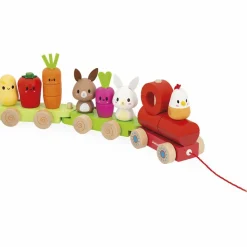 Janod Train d'activités à tirer Ferme