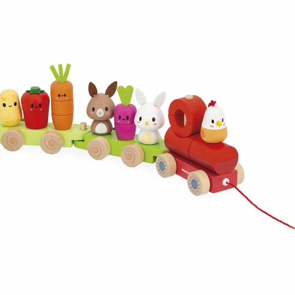 Janod Train d'activités à tirer Ferme