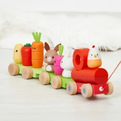 Janod Train d'activités à tirer Ferme