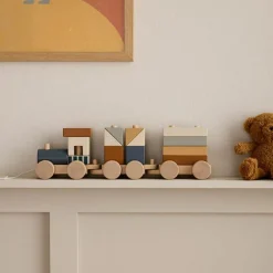 Kid's Concept Train d'activités Blocs marron