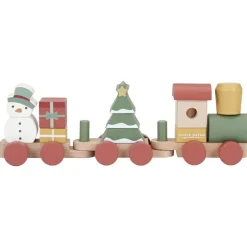 Sale Train de construction de Noël en bois Livres Et Jouets De Noël