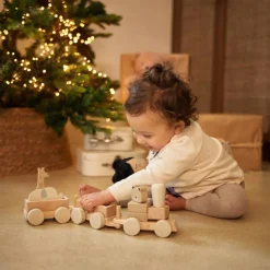 New Train de construction en bois Jungle Jambo Jeu De Construction