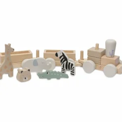 New Train de construction en bois Jungle Jambo Jeu De Construction