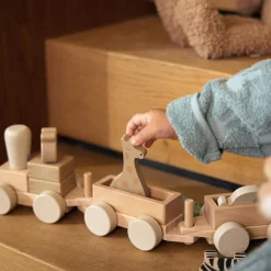 New Train de construction en bois Jungle Jambo Jeu De Construction