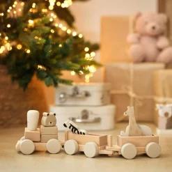 New Train de construction en bois Jungle Jambo Jeu De Construction