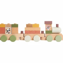 Train de construction en bois Boho Chic Jeu De Construction